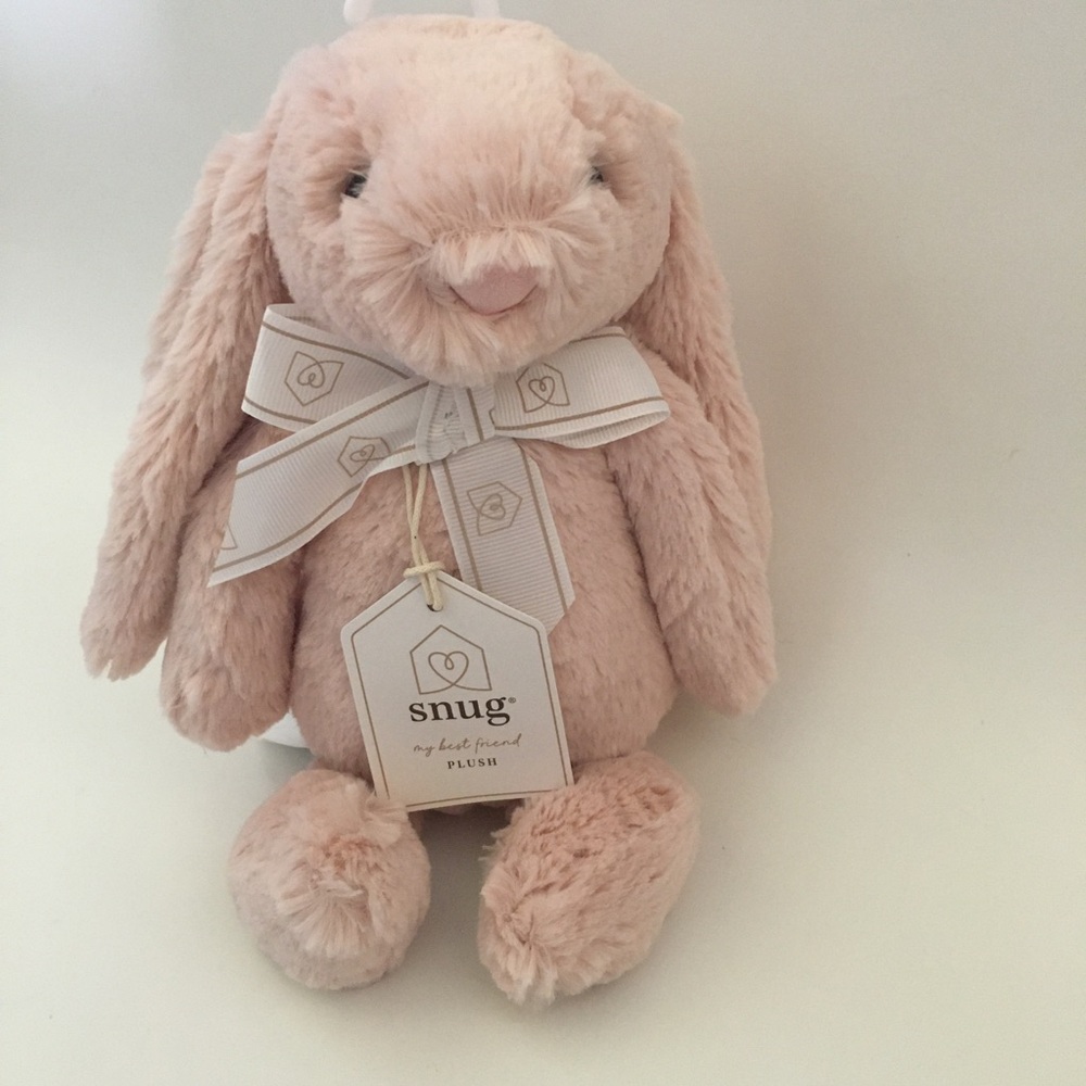 Plush Bunny Soft Baby Toy Pink Stuffed Animal Cuddle Baby Gift NEW | Snug
